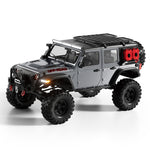 HB Toys R1001-B-R1016-B RTR 1/10 2.4G 4WD Brushless RC Car Rock Crawler Off-Road Climbing Truck Hobbwing ESC with Winch Diffs Lock Two Speed LED Light Straight Axle Metal Beam Full Proportional Remote Control Vehicles Models Toys