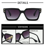 Fashion Retro Square Sunglasses Women Men UV400 Protection Sun Glasses for Outdoor Travel