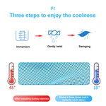 LinkMejor 1pcs Portable Quick Drying Summer Cooling Towel with Round Silicone Box Soft Breathable Scarves for Sports Gym Running Yoga Fitness