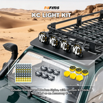 FMS FCX10 OVR LC80 RS for TOYOTA Land Cruiser 1/10 2.4G 4WD Green Brushless RC Car Rock Crawler Off-Road Climbing Truck LED Light Metal Oil Shocks Gears CVD Shafts Two Speed Straight Bridges Vehicles Models Toys
