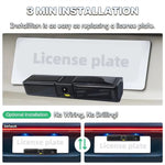 Wireless Solar Energy 720P Rear Front License Wifi Camera Built-in Battery for IPhone Android Phone Truck Car Van RV