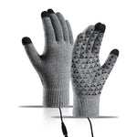 LinkMejor Winter Electric Heated Gloves USB Rechargeable Electric Heated Gloves Warm Gloves for Men Women Motorcycle Snowboard Cycling Unisex Hand Warmer Driving