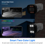 LinkMejor HB715-PA 4K 5MP POE IP Camera Intelligent Night Vision P2P Motion Detection Two-way Audio H.265 Waterproof Outdoor CCTV Safety Camera for Home Use