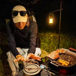 IPRee Portable Camping Lamp LED Handheld Light USB Rechargeable Mini Floodlight with 6 Light Modes Hiking Hook Design Tent Emergency