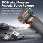 130,000RPM Brushless Motor Turbo Fan Aluminum Alloy Blades 200G Wind Pressure Rechargeable Lithium Battery Portable Air Blower