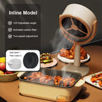 Comfook USB Household Mini Rechargeable Desktop Range Hood Dual-Speed 125° Angle Adjustment Portable Range Hood for Indoor Kitchen