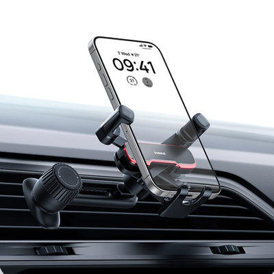 Baseus Car Gravity Mobile Phone Holder Air Vent Horizontal Air Outlet 360° Dashboard Navigation Stand for iPhone Pro Max X Xiaomi Huawei for Samsung