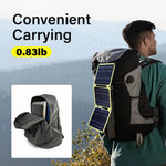 Outdoor Powerful Flexible Solar Panel 5V 28W Portable Battery Mobile Phone Charge PD 9V 12V for USB-A+USB-C Cells Power Bank