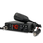 LinkMejor MB63A CB Car Radio 12/24V Power AMFM 40 Channels Emergency 9/19 Long Range Professional Communicator Compact Mobile Radio Station
