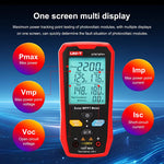 LinkMejor UT673PV+ 5-1800W Solar MPPT Meter PV Module Maximum Power Meter Bluetooth Photovoltaic Panel Tester Vmp Imp Voc Isc Test