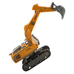 HJ 555-104 555-102 RTR 1/64 2.4G Mini RC Car Alloy Dump Excavator Support App Remote Controlled LED Light Sound Engineering Vehicle Desktop Toys Model Collection Gift For Boys