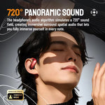 Zombies Cat B22 Earclips Headset Wireless bluetooth 6.0 Earphone 14mm Large Drivers 720° Surround Sound Built-in Warm Lights Smart Ergonomics Design Open-ear Sports Headphones