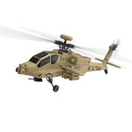 LinkMejor F11-N 1:32 AH-64 Apache Scale 2.4G 6CH Altitude Hold Optical Flow Positioning Dual Brushless Motor Flybarless RC Helicopter RTF