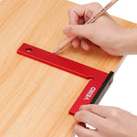 LinkMejor Aluminum Alloy 150X100MM Square Ruler 90 Degree Right Angle Ruler With Solid Wide Base Check Tool Verticality Accurately