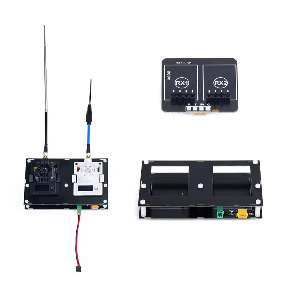 Transmitter Module Receiver Dual 915MHz/2.4GHz RX & TX Diversity Board for RC FPV Quadcopter Drone Accessories