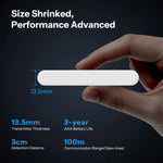LinkMejor SNZB-04PR2 SenseGuard DW Gen2 Zigbee3.0 Door/Window Sensor Active Security with Tamper Alerts Matter Bridge Via Apple Home
