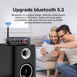 TPA3116D2 100W+100W bluetooth Amplifier Audio Digital Power Amplifier RGB Dual Channel Amp Built-in DSP Support RCA Coaxial Optical 6.5mm Microphone Karaoke Wireless Adapter