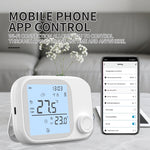 WiTH6 Smart WiFi Wireless Boiler Thermostat RF433 7 Day Programmable LCD Display Child Lock Smart Thermostat Voice Control with Alexa Google Home