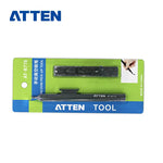 LinkMejor AT-B778 Antistatic Manual Vacuum Suction Pen With Straight Bent Nozzles 6 Suction Discs Black