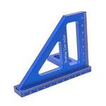 Aluminum Alloy Woodworking Square Protractor Miter Triangle Ruler Right Angle Ruler Drawing Line Ruler Measuring Tool for Carpentry