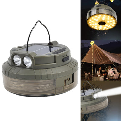 IPRee Outdoor Camping Light String Warm+Colorful Light 20M USB+Solar Rechargeable Waterproof Light Chain Portable Scalable Suspended Sky Tent Atmosphere String Light