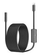 LinkMejor Soft Line】Endoscope Camera For iPhone APPLE 8MM Cars Endoscopic Flexible Line IP68 Waterproof 8 LEDs Borescope Inspection For iPhone For iOS