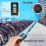 LinkMejor 110dB Bicycle Anti-theft Alarm Lock Wireless Control 70m Range 180 Days Standby USB Rechargeable Waterproof Vibration Alarm for Electric Scooter Bicycle Motorcycle Security Device