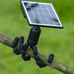 Elfeland Solar Octopus Spotlight With 3 Flexible Tentacles for Wrapping 360° Rotatable Head IP44 Waterproof for Garden Camping Decor