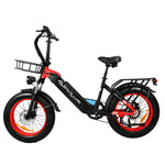 [USA Direct] BAOLUJIE DP2003 48V 12AH 500W Recommended Top Speed 25KM/H 20*4.0inch Electric Bicycle 30-40KM Max Mileage 120KG Payload Electric Bike
