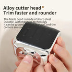 2-in-1 Automatic Nail Clipper Trimmer With Light And 3 Speed Gears Manicure Finger Toe Shaping For Baby Adult And Seniors