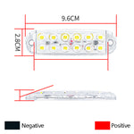 A Pair Of 12LEDs High-Bright Truck LED Flash DC 12-80V Warning Lights Trailer Signal Lamps Emergency Strobe Lights