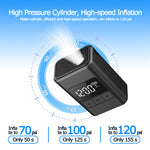 LinkMejor AP02 Handheld Smart Wireless Portable Bike Pump Digital Display 60W Brushless Motor 1300mAh Battery 120PSI High Speed Inflation