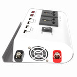 12V to 220V  Inverter 4000W Car Power Converter Solar LCD Dual Display 4 USB 4.2A Fast Charge with Intelligent LCD Voltage Screen display