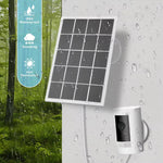 10W Solar Panel Charger Waterproof Solar Panel for Ring Camera 360° Adjustable Wall Mount for Ring Stick Up Cam/Spotlight Cam