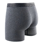 4pcs Cotton Comfy Long Style Men's Underwear Set Anti-wear Legs Comfortable Breathable Sports Boxer Briefs Set Underwear Not Easy To Strangle Underpants Set