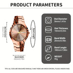 LinkMejor Men Business Watch Waterproof Automatic Quartz Watches Luminous Double Date Wristwatch