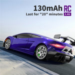 LinkMejor 2198 RTR 1/43 2.4G 4WD Mini RC Car Gyro Race LED Light Full Proportional Remote Control High-Speed Motor On-Road Racing Micro Vehicle Model Boys Gifts Toys