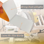 Zero Gap Woodworking Tape for More Accurate Cuts On Miter Saw Table Saw PVC Self Adhesive Strips for Positioning Wood Cutting 2 x 14 Inch Yellow 10 Pcs