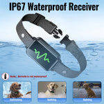 RC06 Dog Training Collar IP67 Waterproof Rechargeable Remote Pet Controller with LCD Color Screen for All Size Dog Shock/Vibration/Beep Mode