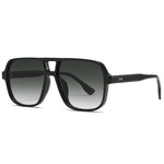 Fashion Square Double-bridge Pilot Sunglasses for Men Women UV400 Protection Sun Glasses for Driving Travel Fishing