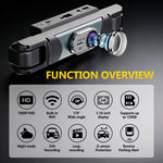 4-Channel Simultaneous Recording Car Dashcam 360° Monitoring 1080P FHD WiFi Parking Assistance Night Vision Loop Recording Wide-Angle Car DVR Camera C313