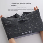 4Pcs Mens Underwear Soft Breathable Cotton Trunks Plus Size Boxer Briefs Short Mid Waist Print Flat Corner Pants