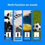 Portable Car Air Pump Mini Electric Tire Inflator Handheld Tire Pressure Gauge Digital Display Car Charger Cordless Car Tire Inflator Electric Air Pump