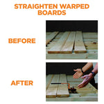 Deck Lever Tool Board Bending Straightening Locking Composite Material Multi Joist Compatibility Grooved Deck Fastening Dense Hardwood Pressure Treated Wood Installation Tool Lightweight Sturdy
