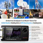 LinkMejor NanoVNA-H4 PLUS Vector Network Analyzer Upgrade 2.7GHz 4 Inch IPS LCD Touch Screen Portable Handheld Professional Antenna Analyzer