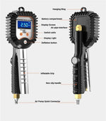 High-Precision LED Digital Display Tire Inflation Meter Car Tires Pressure Meter Barometer Automotive Tool