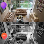 2 in 1 Smoke Detector Security Camera 1080P PTZ Wireless Dual Band WiFi Indoor Surveillance Cam Night Vision Two-Way Audio AI Motion Tracking Auto Alarm Smart Home Surveillance Camera