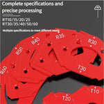 Corner Jig Router Template Corner Routing Guide Quick Jig Router Bit Template with Removable Clip Arc Cutting Auxiliary Tool for Woodworking Routing R10 R20 R30 R35 R40 R50 R60
