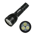 LinkMejor X6S 3*LED 3000LM Ultra Bright EDC LED Flashlight Small Throw Flood Tactical Flashlight 18650 Battery Mini Torch Strong Searching Floodlight