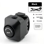 LinkMejor 110dB Bike Electronic Horn Type-C Charging Warning Safety Bicycle Mini Alarm for MTB Handlebar of 22-31.8mm